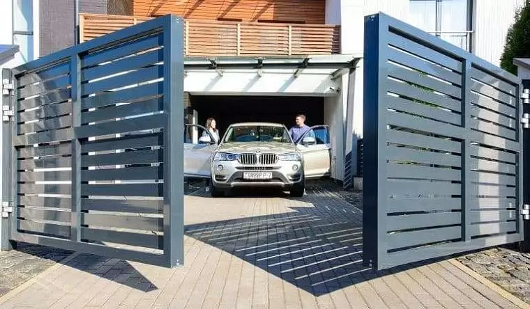 Распашные ворота в Дмитрове