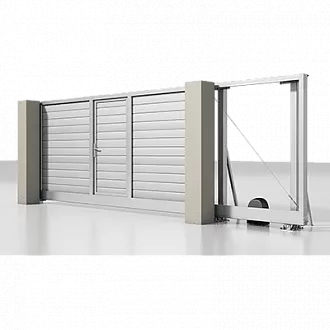 Откатные ворота с калиткой серии Prestige Откатные ворота с калиткой серии Prestige