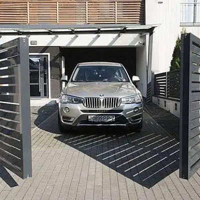 Распашные ворота серии Prestige, цвет антрацит